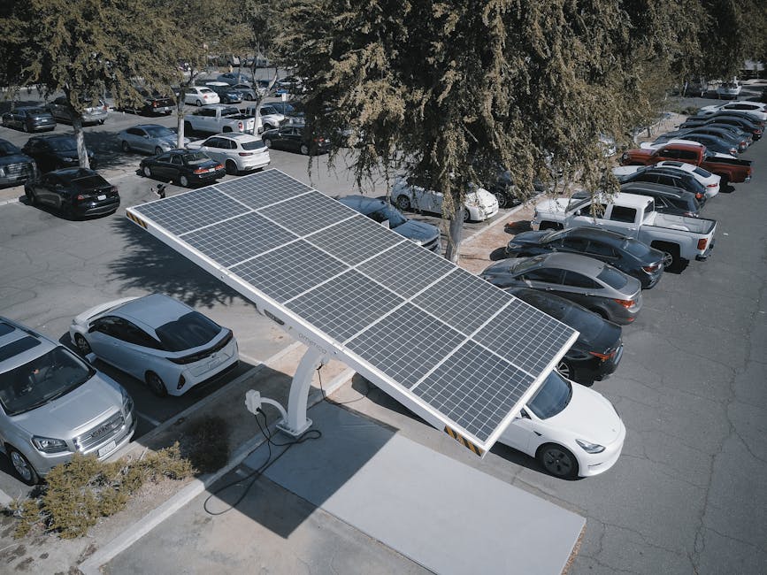 Electric car charging at home representing vehicle-to-grid bidirectional power flow